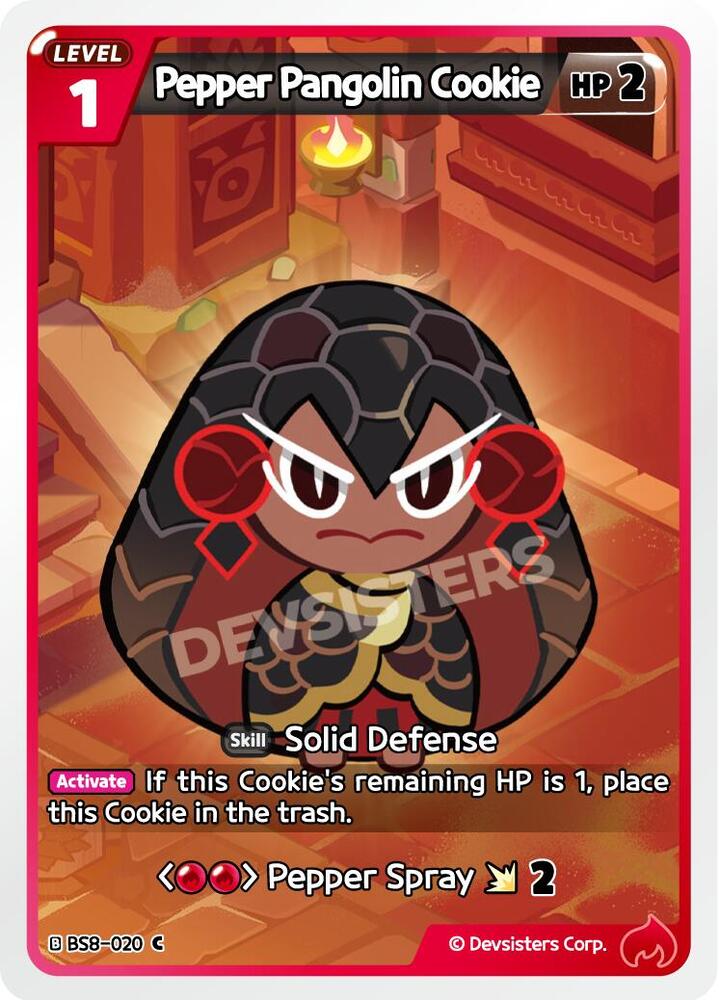 Pepper Pangolin Cookie (BS8-020) Common (BS8-BS9)