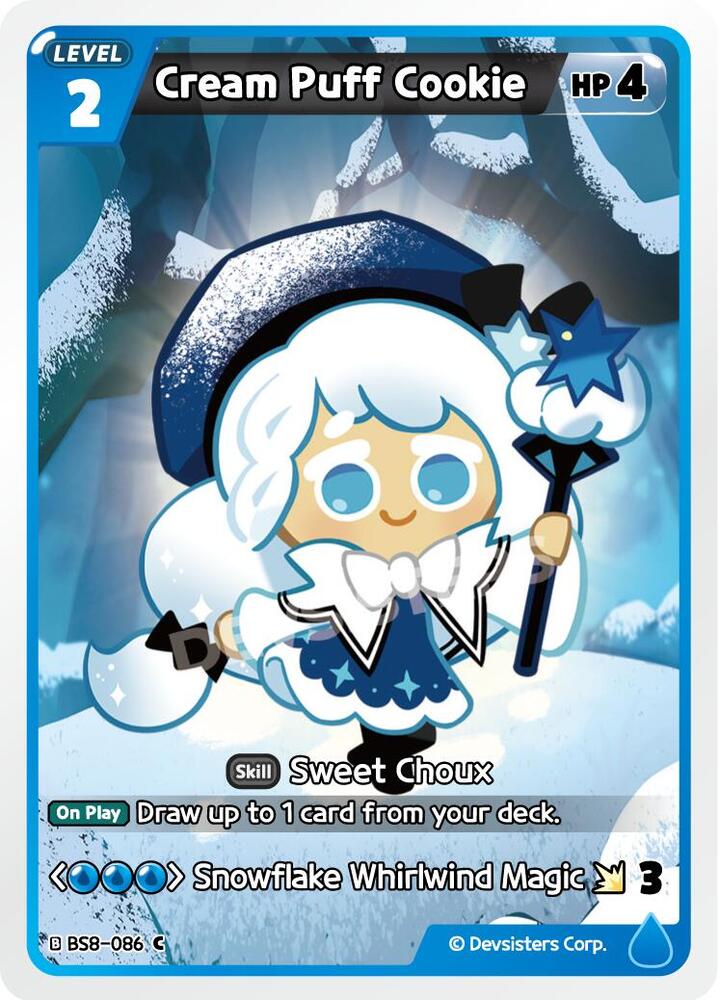 Cream Puff Cookie (BS8-086) Common (BS8-BS9)
