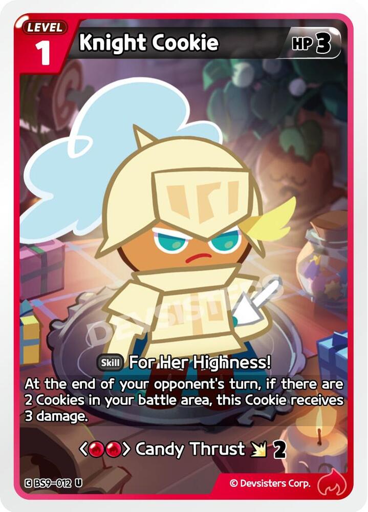 Knight Cookie (BS9-012) Uncommon (BS8-BS9) (Ver. 1)