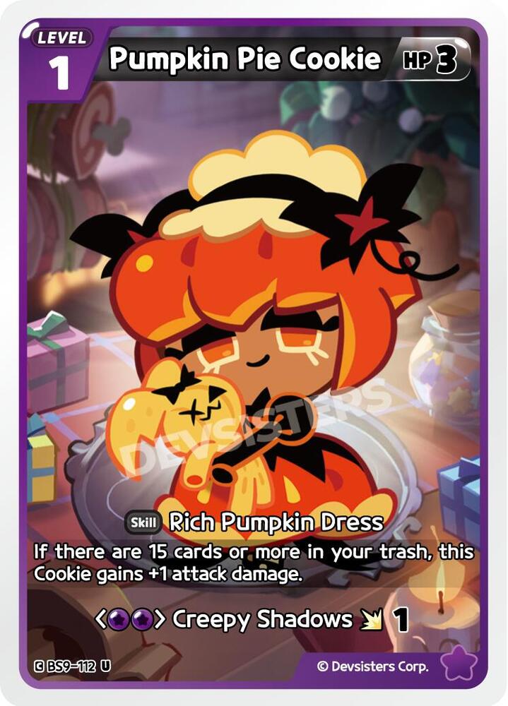 Pumpkin Pie Cookie (BS9-112) Uncommon (BS8-BS9) (Ver. 1)