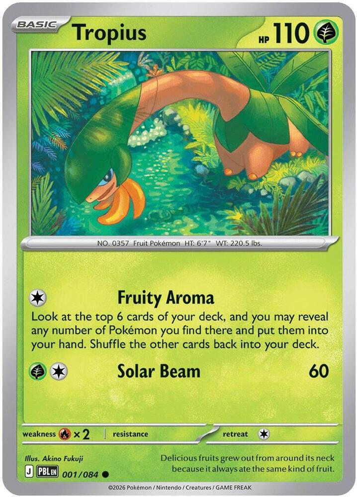 Tropius (001/084) Common (PBL) (Reverse Holofoil)