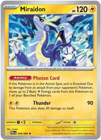 Catalog image | Miraidon - 028/084 - ME05: Pitch Black | ME05: Pitch Black | 028/084