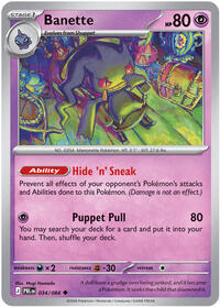 Catalog image | Banette - 034/084 - ME05: Pitch Black | ME05: Pitch Black | 034/084