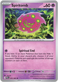 Catalog image | Spiritomb - 035/084 - ME05: Pitch Black | ME05: Pitch Black | 035/084