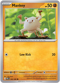 Catalog image | Mankey - 042/084 - ME05: Pitch Black | ME05: Pitch Black | 042/084