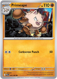 Catalog image | Primeape - 043/084 - ME05: Pitch Black | ME05: Pitch Black | 043/084
