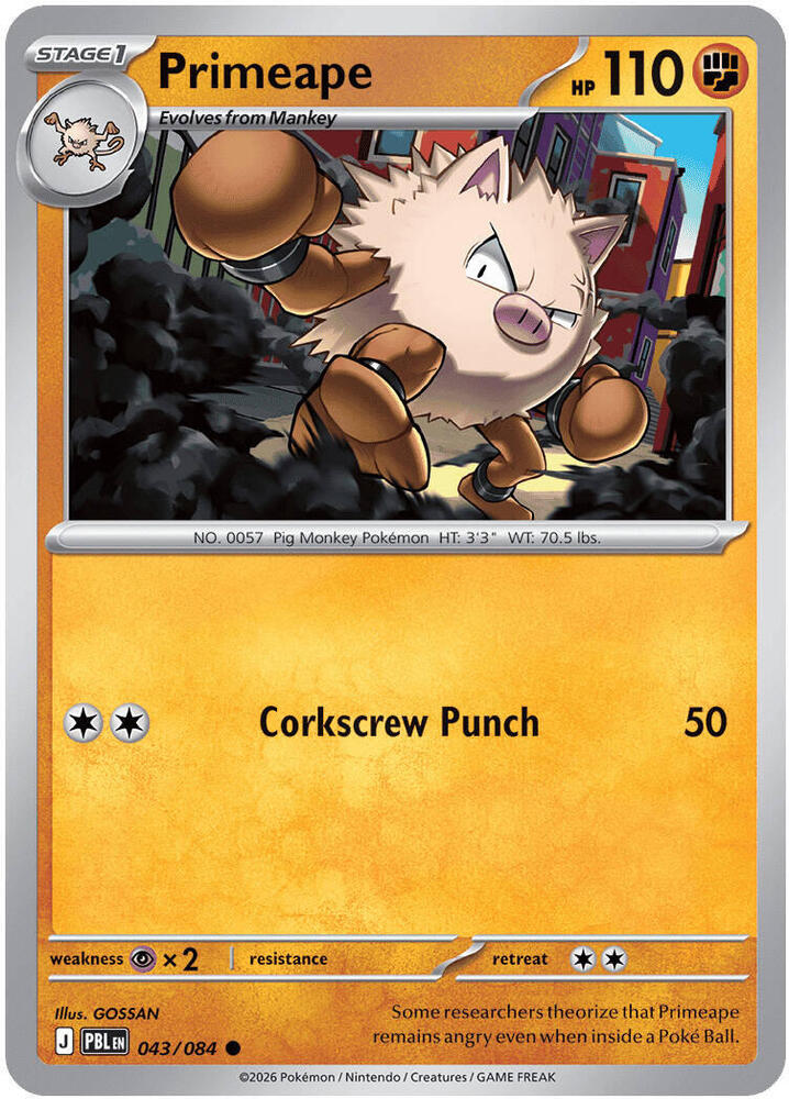 Primeape (043/084) Common (PBL)