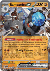 Catalog image | Rampardos ex - 045/084 - ME05: Pitch Black | ME05: Pitch Black | 045/084