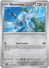 Catalog image | Skarmory - 060/084 - ME05: Pitch Black | ME05: Pitch Black | 060/084