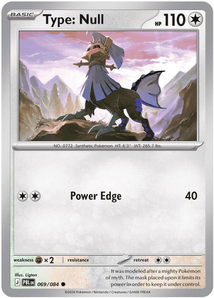 Type: Null (069/084) Common (PBL) (Reverse Holofoil)