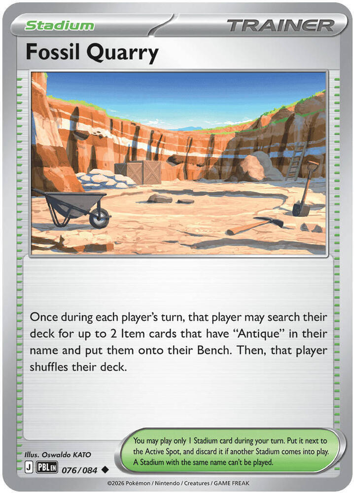Fossil Quarry (076/084) Uncommon (PBL)