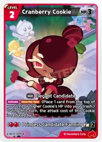 Catalog image | Cranberry Cookie - BS10-009 - The Dark Enchantress War | The Dark Enchantress War | BS10-009