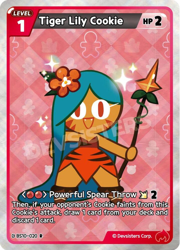 Tiger Lily Cookie (BS10-020) Rare (BS10-BS11)