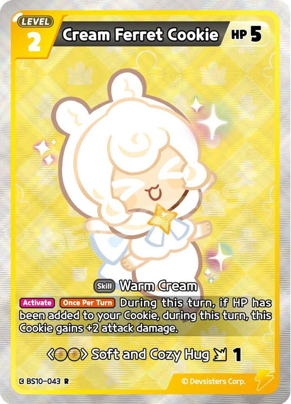 Cream Ferret Cookie (BS10-043) Rare (BS10-BS11)