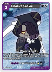 Catalog image | Licorice Cookie - BS10-109 - The Dark Enchantress War | The Dark Enchantress War | BS10-109