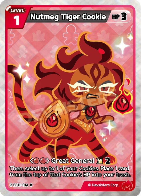 Nutmeg Tiger Cookie (BS11-014) Rare (BS10-BS11)