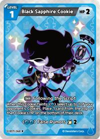 Catalog image | Black Sapphire Cookie - BS11-068 - The Dark Enchantress War | The Dark Enchantress War | BS11-068