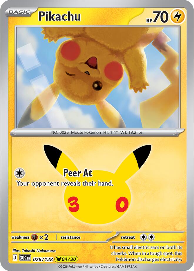Pikachu (026/128) (30C)