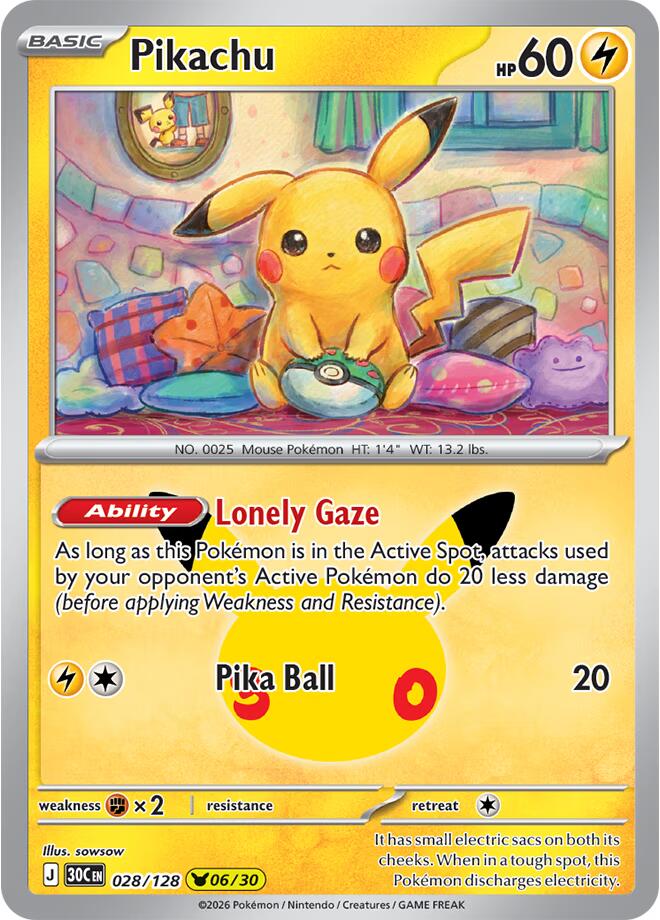 Pikachu (028/128) (30C)