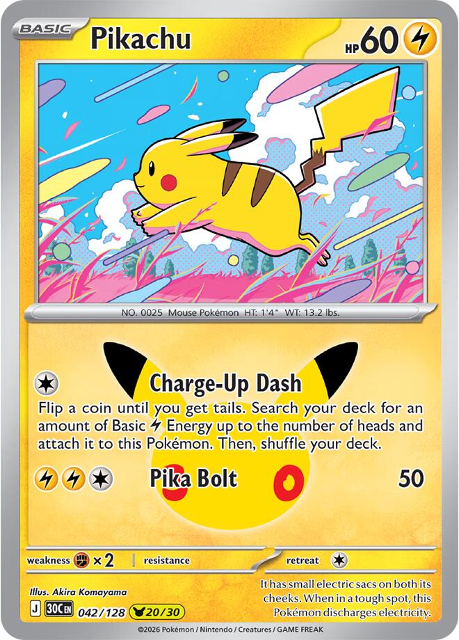 Pikachu (042/128) (30C)