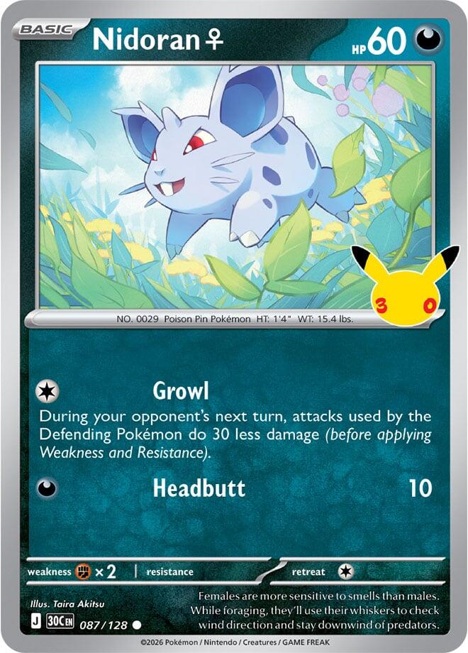 Nidoran F (087/128) Common (30C)