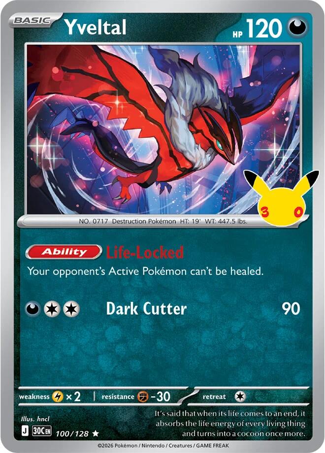 Yveltal (100/128) Rare (30C)