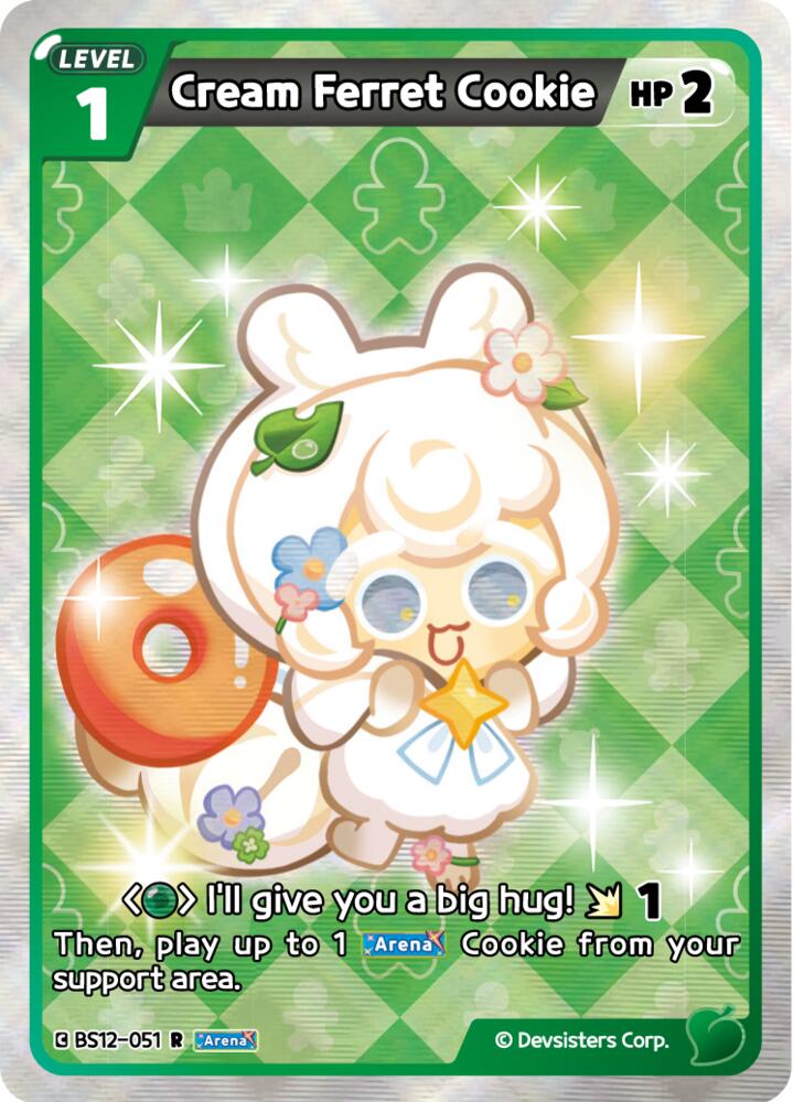Cream Ferret Cookie (BS12-051) Rare (BS12)
