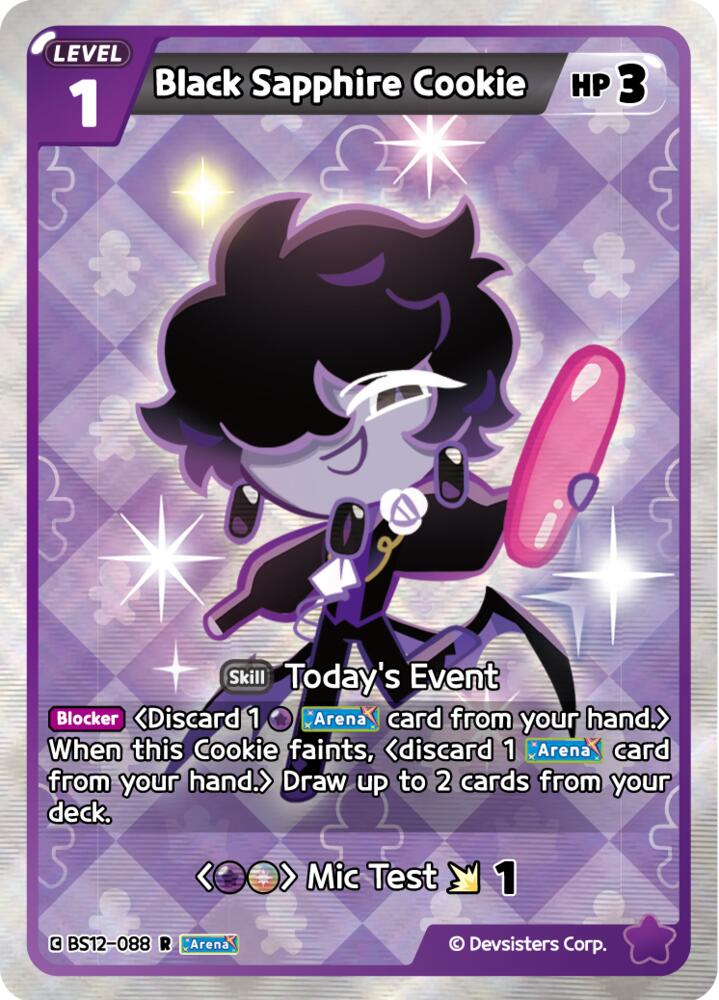 Black Sapphire Cookie (BS12-088) Rare (BS12)