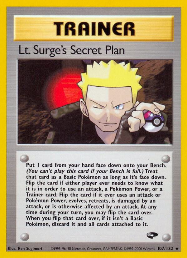 Lt. Surge's Secret Plan (107/132) Rare (G2) (Unlimited)