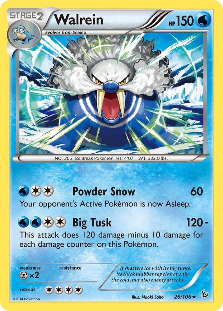 Walrein (26/106) (FLF) (Reverse Holofoil)