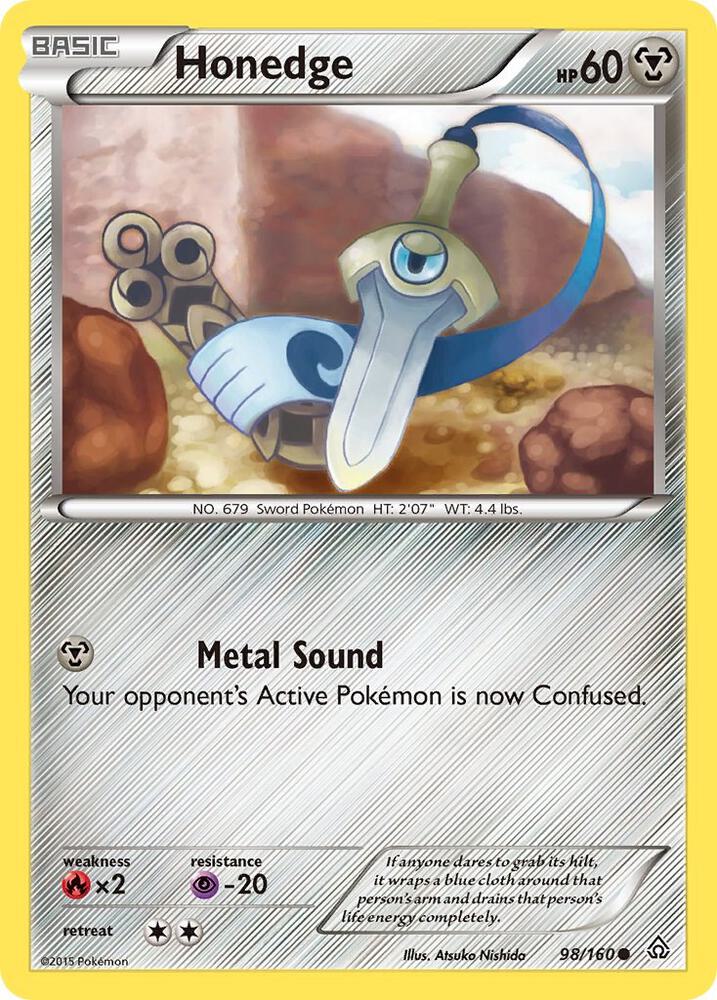 Honedge (98/160) (PRC) (Reverse Holofoil)
