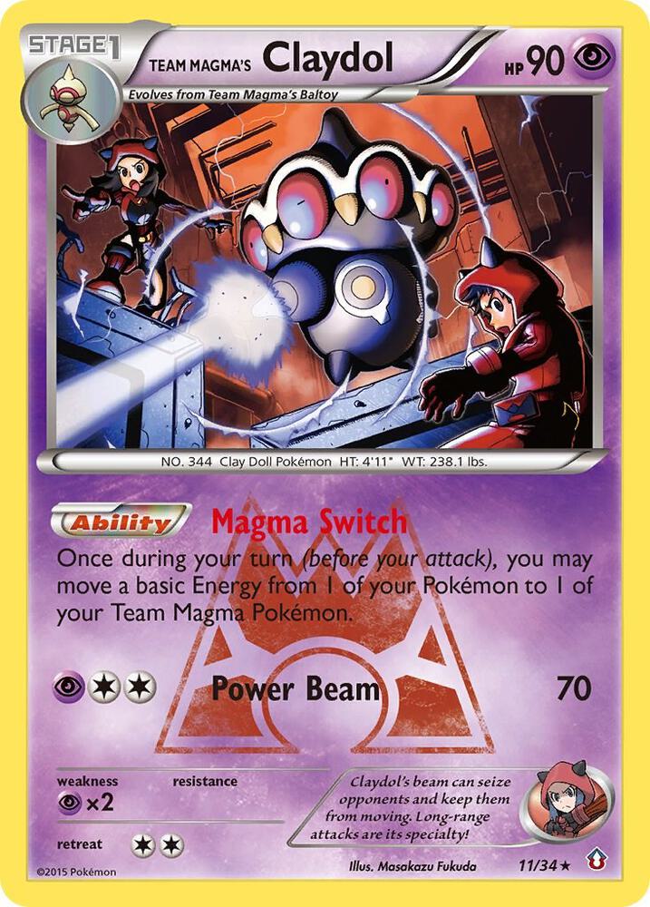 Team Magma's Claydol (11/34) (DCR)