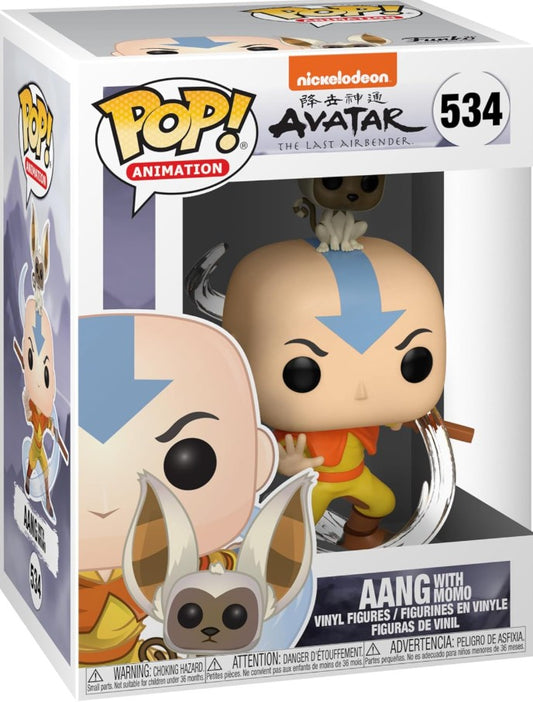 Avatar: The Last Airbender Aang with Momo Funko Pop! Vinyl Figure #534