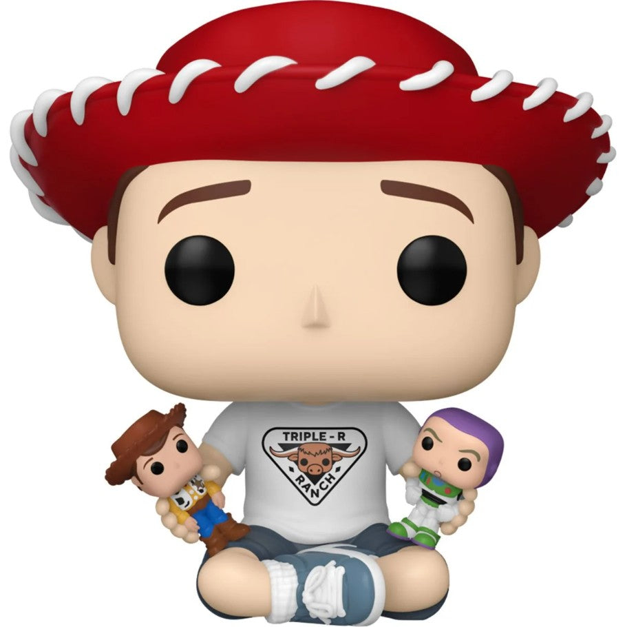 Toy Story 30th Anniversary Andy with Buzz Lightyear and Woody Funko Pop! Vinyl Figure #1596