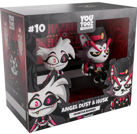 Hazbin Hotel Angel Dust and Husk Monitor Buddies Vinyl Figure 2-Pack #10