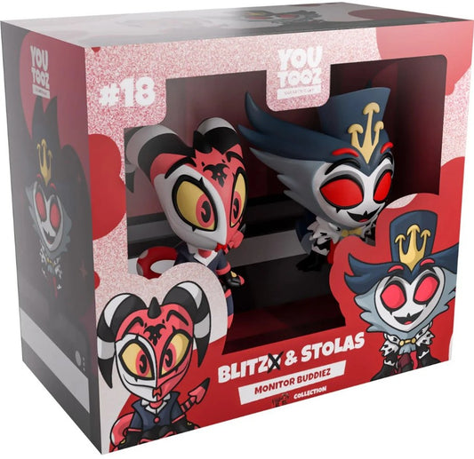 Helluva Boss Collection Blitzo & Stolas Monitor Buddiez Vinyl Figure 2-Pack #18