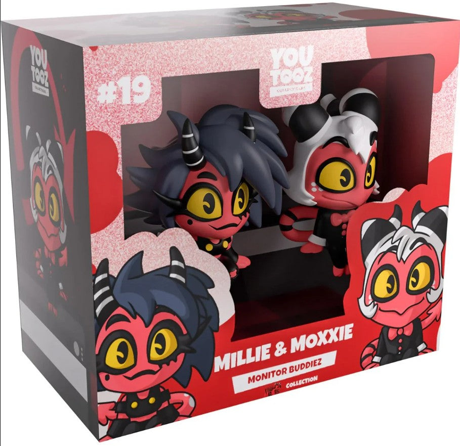 Helluva Boss Collection Millie & Moxxie Monitor Buddiez Vinyl Figure 2-Pack #19