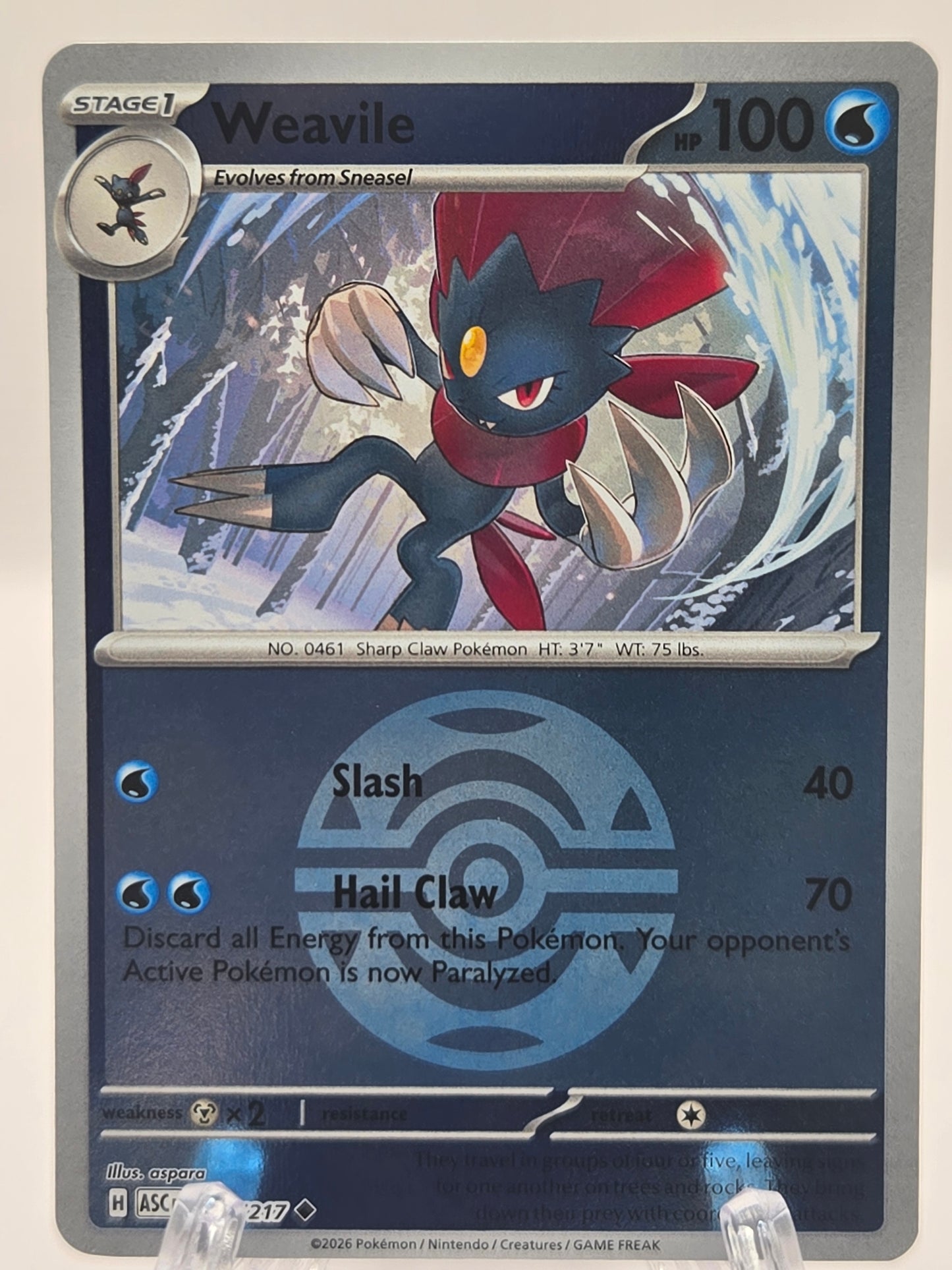 Weavile Dusk Ball Reverse 045/217