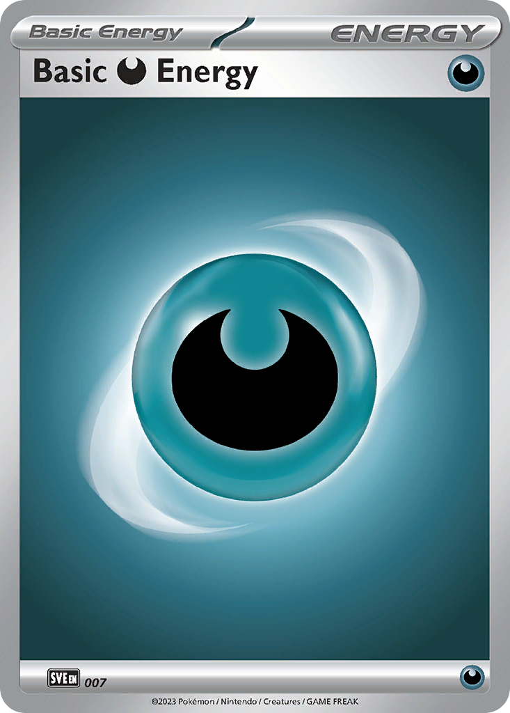 Basic Darkness Energy - 007/16 - Scarlet & Violet Energies - [Reverse Holo]