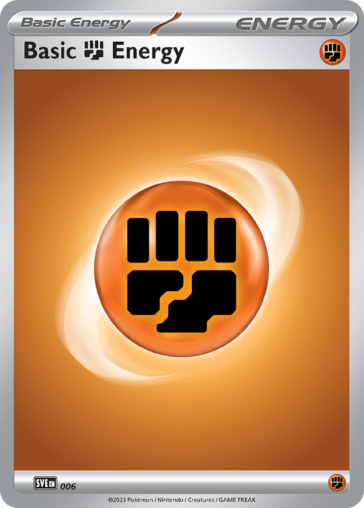 Basic Fighting Energy - 006/16 - Scarlet & Violet Energies - [Reverse Holo]