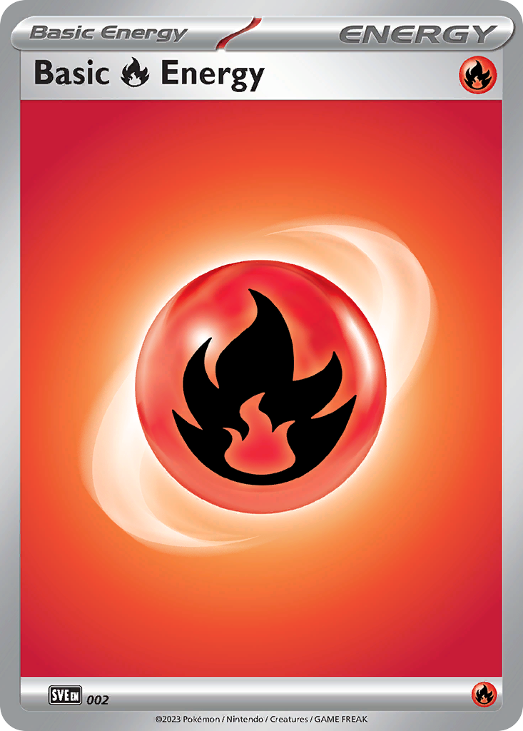 Basic Fire Energy - 002/16 - Scarlet & Violet Energies - [Reverse Holo]