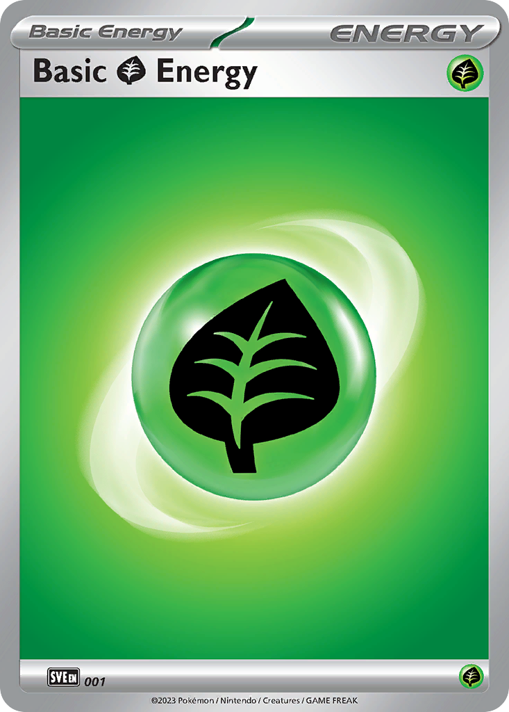 Basic Grass Energy - 001/16 - Scarlet & Violet Energies - [Reverse Holo]