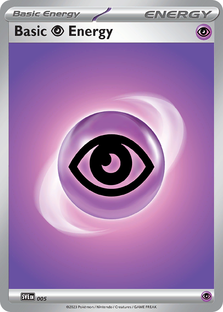 Basic Psychic Energy - 005/16 - Scarlet & Violet Energies - [Reverse Holo]