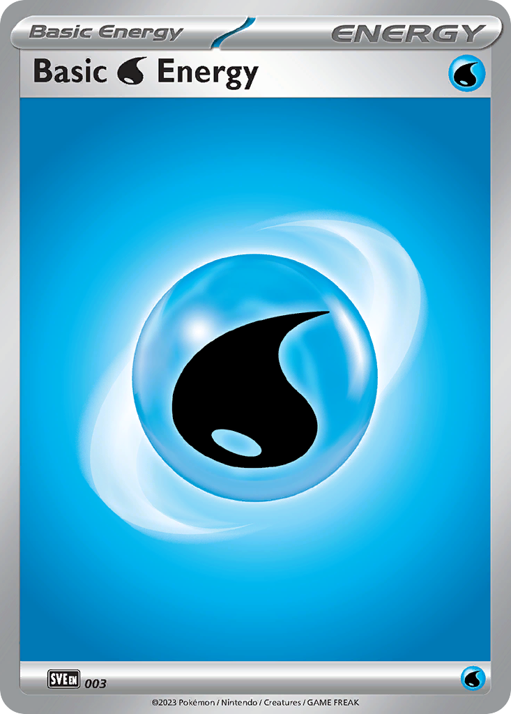 Basic Water Energy - 003/16 - Scarlet & Violet Energies - [Reverse Holo]