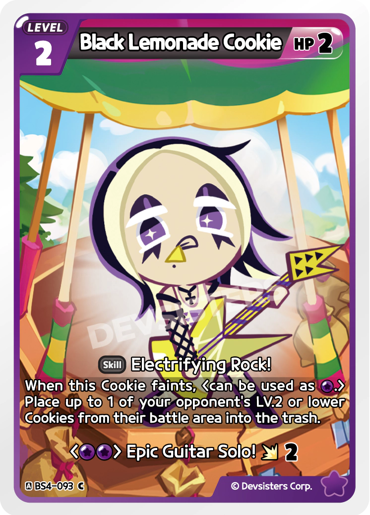 Black Lemonade Cookie - BS4-093 [C]