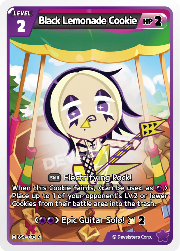 Black Lemonade Cookie - BS4-093 [C]