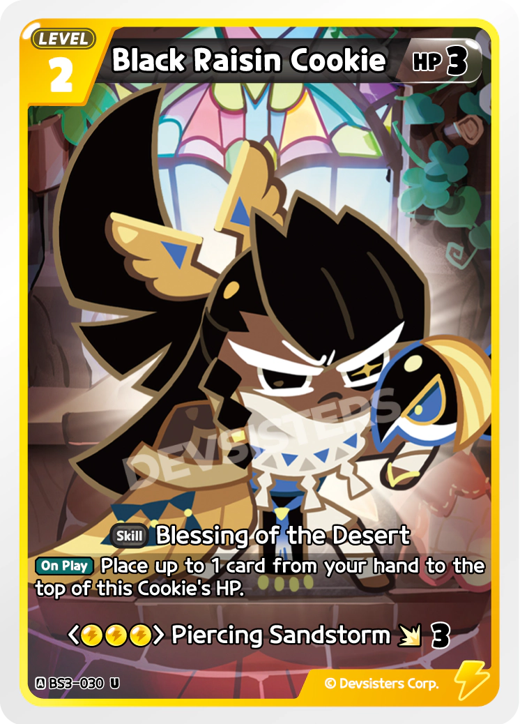 Black Raisin Cookie - BS3-030 [U]