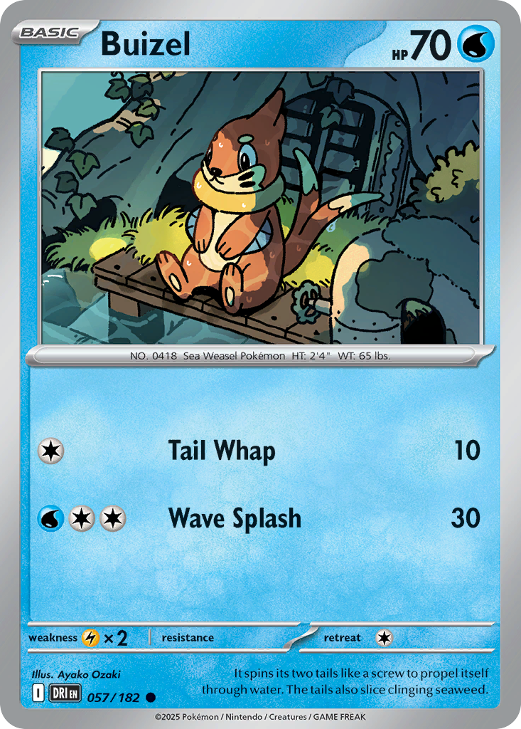 Buizel - 057/182 - Destined Rivals - [Reverse Holo]