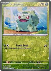 Bulbasaur (Reverse Cosmos Holo) - 001/165 - Miscellaneous Cards & Products - [Reverse Holo]