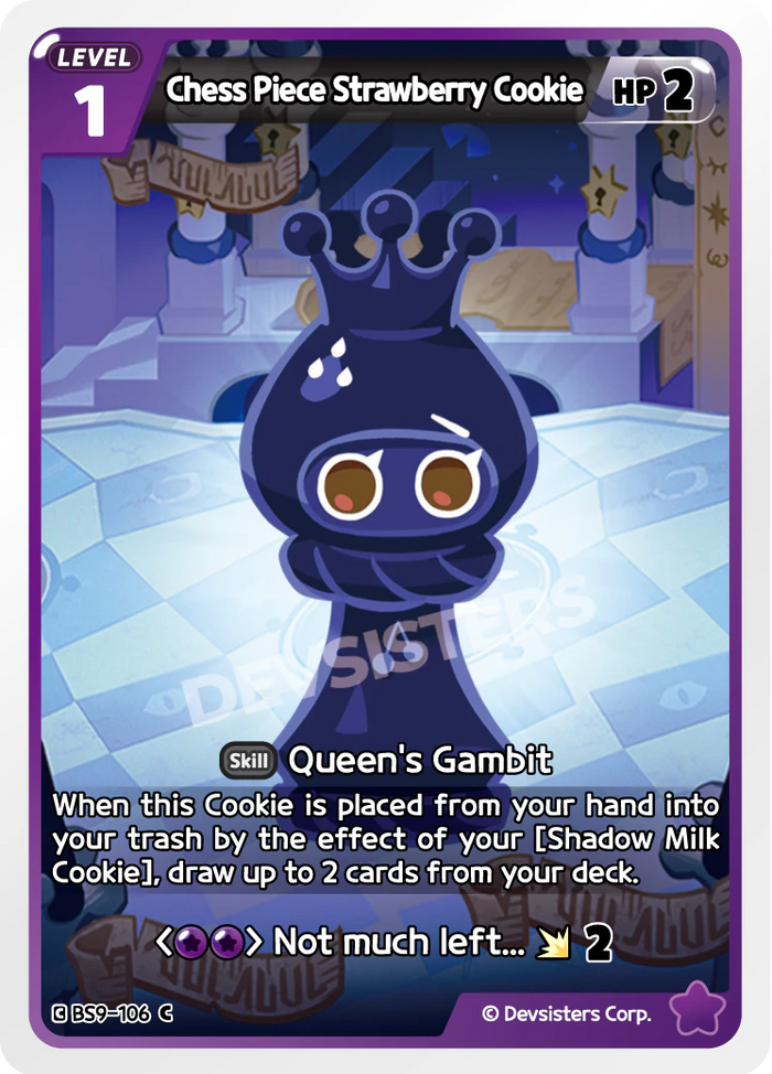 Chess Piece Strawberry Cookie - BS9-106 [C]